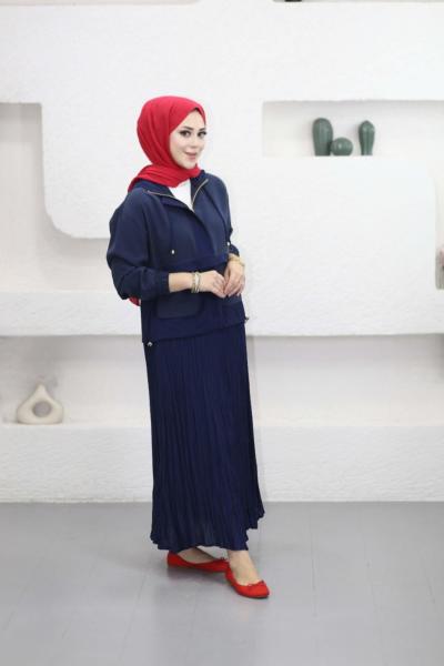 Lara Etekli Takım Lacivert