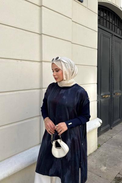 Kupra Panço Tunik Lacivert