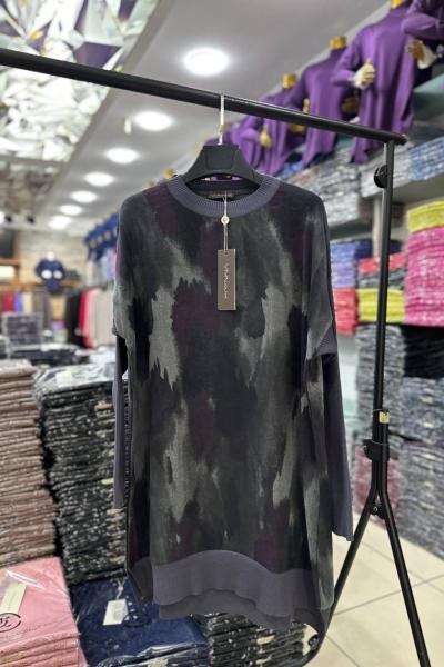 Fermuarlı Kupra Tunik Antrasit